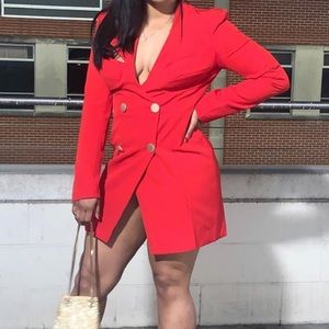Red Blazer Dress